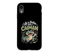 Life Is Better With a Caiman Reptile Exotic Pet Case for iPhone XR