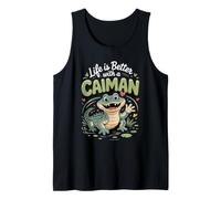 Life is Better with a Caiman Reptile Exotic Pet Tank Top
