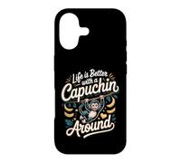 Life Is Better With a Capuchin Around Monkey Primate Case for iPhone 17