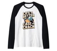 Life is Better with a Case to Crack Detective Raglan Baseball Tee