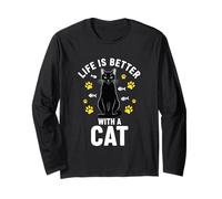 Life is Better with A Cat Long Sleeve T-Shirt