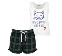 Life Is Better With A Cat Pyjama Set 60 SECOND MAKEOVER Green XL