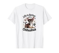 Life is Better with a Chihuahua, Brown and Tan Small Dog T-Shirt