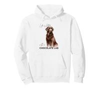 Life Is Better With A Chocolate Lab Watercolour Labrador Pullover Hoodie