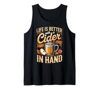 Life is Better with a Cider in Hand Orchard Apple Fall Tank Top