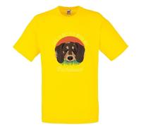 Life Is Better With A Dachshund Dog Pet Novelty T Shirt (Yellow, XL)