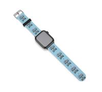 Life Is Better with A Dog Silicone Watch Strap Compatible with IWatch Adjustable Sports Band Unisex 42mm/44mm