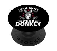 Life Is Better With A Donkey PopSockets Adhesive PopGrip