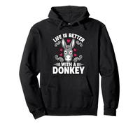 Life Is Better With A Donkey Pullover Hoodie