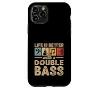 Life Is Better With A Double Bass Musician Bassist Case for iPhone 11 Pro