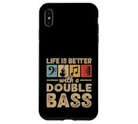 Life Is Better With A Double Bass Musician Bassist Case for iPhone XS Max