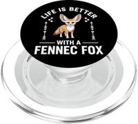 Life Is Better With A Fennec Fox PopSockets PopGrip for MagSafe