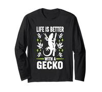 Life is Better with A Gecko Long Sleeve T-Shirt