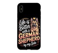 Life Is Better With a German Shepherd by My Side GSD Case for iPhone XS Max