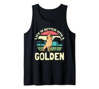 Life Is Better With A Golden Golden Retrievers Tank Top