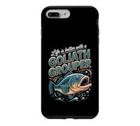 Life Is Better With a Goliath Grouper Fishing Angler Case for iPhone 7 Plus/8 Plus