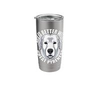 Life is Better with a Great Pyrenees Stainless Steel Insulated Tumbler