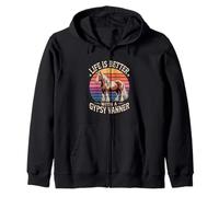Life Is Better With A Gypsy Vanner Equestrian Zip Hoodie