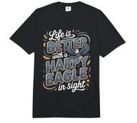 Life is Better with a Harpy Eagle in Sight Comfort Colors Adult Heavyweight T-Shirt
