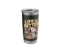 Life is Better with A Labrador Labradors Stainless Steel Insulated Tumbler