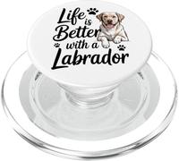 Life is Better With A Labrador, Yellow Lab Retriever PopSockets PopGrip for MagSafe