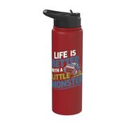 Life is Better with A Little Monster Fun Stainless Steel Insulated Water Bottle