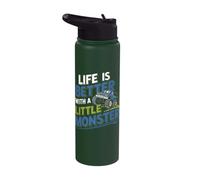Life is Better with A Little Monster Fun Stainless Steel Insulated Water Bottle