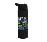 Life is Better with A Little Monster Fun Stainless Steel Insulated Water Bottle