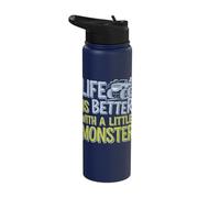 Life is Better with A Little Monster Stainless Steel Insulated Water Bottle