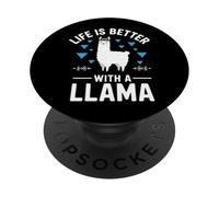 Life Is Better With A Llama PopSockets Adhesive PopGrip