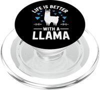 Life Is Better With A Llama PopSockets PopGrip for MagSafe
