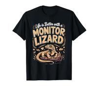 Life is Better with a Monitor Lizard Reptile Keeper T-Shirt