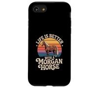 Life Is Better With A Morgan Horse Retro Sunset Case for iPhone SE (2020) / 7/8