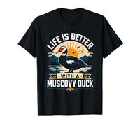Life is Better with A Muscovy Duck Value Graphic T-Shirt, Men, Black, S