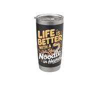 Life is Better with a Noodle in Hand Snake Python Stainless Steel Insulated Tumbler
