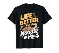 Life is Better with a Noodle in Hand Snake Python T-Shirt