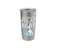 Life is Better with a Polar Bear Arctic Stainless Steel Insulated Tumbler