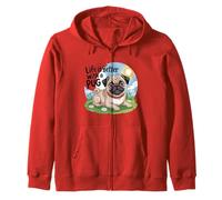 Life Is Better With a Pug Zip Hoodie