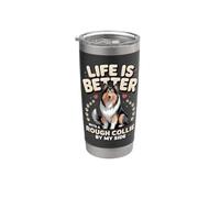 Life is Better with a Rough Collie by My Side Herding Stainless Steel Insulated Tumbler