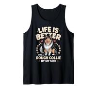 Life is Better with a Rough Collie by My Side Herding Tank Top
