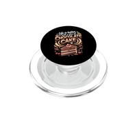 Life Is Better With a Slice of Chocolate Cake Dessert PopSockets PopGrip for MagSafe