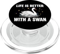 Life Is Better With A Swan PopSockets PopGrip for MagSafe