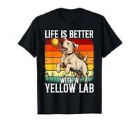 Life Is Better With A Yellow Lab Dog Labrador Retriever Men T-Shirt