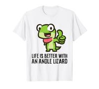 Life is Better with an Anole Lizard Green Anole Lizard T-Shirt