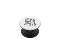 Life Is Better With An Aussiedoo Cute Puppy Dog Breed PopSockets Adhesive PopGrip
