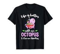 Life is Better with an Octopus and Ramen Noodles T-Shirt