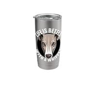 Life is Better with an Whippet Dog Stainless Steel Insulated Tumbler