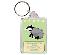 Life is Better with Badgers Around - Double Sided Large Keyring
