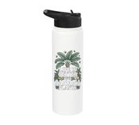 Life is Better with Banana Plants Tropical Backyard Garden Stainless Steel Insulated Water Bottle