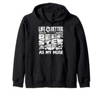 Life Is Better With Beef Stew As My Muse Meat Lover Zip Hoodie